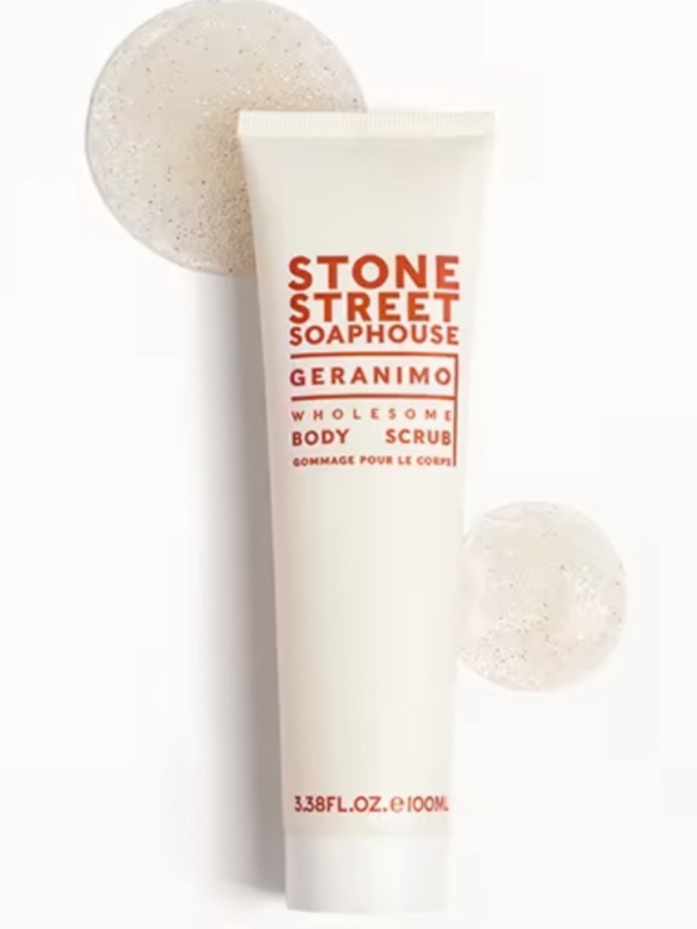 STONE STREET SOAPHOUSE Geranimo Wholesome Body Scrub 100ml BRAND NEW/SEALED - Picture 2 of 5